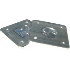 ALUMINIUM SQUARE FLANGE PLATE 10mm THICK - CODE# SFPDW6