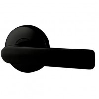 Lockwood Element L3 Velocity Passage Lever Door Handle Set Large Round Rose Matte Black
