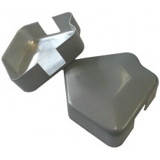 ALUMINIUM RAISED CAP 2 WAY SQUARE 135 DEGREE CORNER SILVER - CODE# ACSN135S