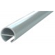 ALUMINIUM ROUND SEMI FRAME-LESS FENCE POST 50MM 1 WAY SILVER - CODE# 1RP1350S
