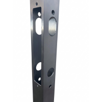 40mm x 40mm Aluminium Box Section Pre-Routed for Narrow Style Mortice Locks
