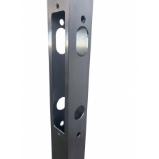 40mm x 40mm Aluminium Box Section Pre-Routed for Narrow Style Mortice Locks 40mm x 40mm Aluminium Box Section Pre-Routed for Narrow Style Mortice Locks