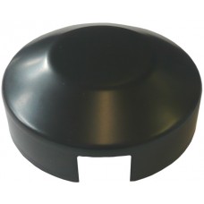 ALUMINIUM RAISED CAP ROUND 50mm 1 WAY BLACK - CODE# ACR1B