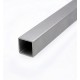ALUMINIUM SQUARE RADIUS TUBE CLEAR ANODISED 19.05mm x 1.6mm - CODE# S19CLR