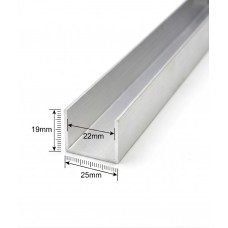 25mm x 19 mm CHANNEL (MILL) - CODE# 2520CM 25mm x 19 mm CHANNEL (MILL) - CODE# 2520CM