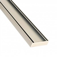  LAUXES BRUSHED NICKEL SLIMLINE TILE INSERT 26mm x 100mm CODE# LCSTIGRATEBRUSHED