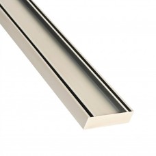  LAUXES BRUSHED NICKEL SLIMLINE TILE INSERT 26mm x 100mm CODE# LCSTIGRATEBRUSHED