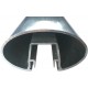 ALUMINIUM OVAL GLAZING RAIL 70 x 40mm - CODE# SOGR