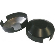 ALUMINIUM RAISED CAP ROUND 135 DEGREE CORNER BLACK - CODE# ACR135B