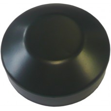 ALUMINIUM RAISED CAP ROUND 50mm BLACK - CODE# ACRB