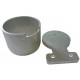 ALUMINIUM WALL CUP AND TAG ROUND 50mm - CODE# RTC