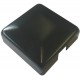 ALUMINIUM RAISED CAP SQUARE 50 x 50mm 1 WAY BLACK - CODE# ACS1B