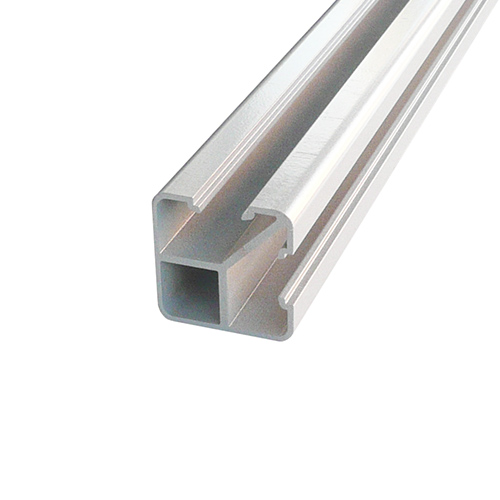 ALUMINIUM SEMI FRAMELESS FENCE POST 50MM 90 Degree
