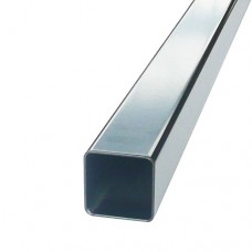 ALUMINIUM SQUARE RADIUS BLACK  TUBE 50mm x 1.6mm @1.8m - CODE# S501RB18