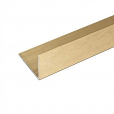 ALUMINIUM TRIM ANGLE BRUSHED GOLD 32 x 20 x 1.6mm - CODE# TAC3220GOLD