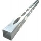 ALUMINIUM EASY LOUVRE STRAIGHT 8mm GAP CORNER - CODE# 508SC