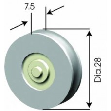 DELRIN TYPE BALL BEARING WITH AXLE - CODE# DR6
