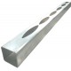 ALUMINIUM EASY LOUVRE STRAIGHT 8mm GAP SINGLE - CODE# 508S