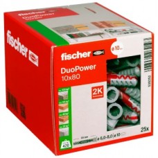 Fischer DuoPower 10 x 80 Extended Universal Plug - Pack 100 Fischer DuoPower 10 x 80 Extended Universal Plug - Pack 100