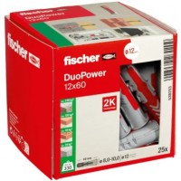 Fischer DuoPower 12 x 60 Extended Universal Plug - Pack 100 Fischer DuoPower 12 x 60 Extended Universal Plug - Pack 100