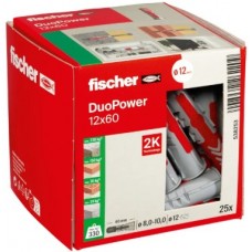 Fischer DuoPower 12 x 60 Extended Universal Plug - Pack 100 Fischer DuoPower 12 x 60 Extended Universal Plug - Pack 100