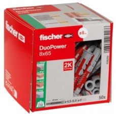 Fischer DuoPower 8 x 65 Extended Universal Plug - Pack 100 Fischer DuoPower 8 x 65 Extended Universal Plug - Pack 100
