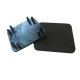 PLASTIC 50 x 50mm SQUARE CAP FOR SEMI FRAMELESS POST BLACK - CODE# GLCAPSB
