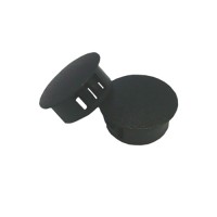 PLASTIC 22mm ROUND WALL PLUG BLACK - CODE# 22WP PLASTIC 22mm ROUND WALL PLUG BLACK - CODE# 22WP