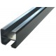 ALUMINIUM SQUARE SEMI FRAME-LESS FENCE POST 50MM 2 WAY BLACK - CODE# 2SP1350B