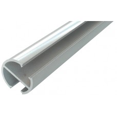 ALUMINIUM ROUND SEMI FRAME-LESS FENCE POST 50MM 135 DEGREE SILVER - CODE# 135RP1800S