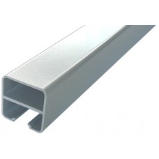 ALUMINIUM SQUARE SEMI FRAME-LESS FENCE POST 50MM 1 WAY SILVER - CODE# 1SP1800S