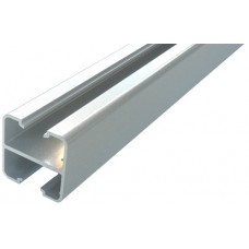 ALUMINIUM SQUARE SEMI FRAME-LESS FENCE POST 50MM 2 WAY SILVER - CODE# 2SP1800S