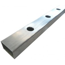 ALUMINIUM RECTANGLE TUBE 38 x 25 DOUBLE DRILLED 20mm HOLES 100mm CENTRES @2.475m - CODE# DDR202