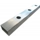 ALUMINIUM RECTANGLE TUBE 38 x 25 SINGLE DRILLED 16.5mm HOLES 90mm CENTRES @2.475m - CODE# SDR162 