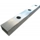 ALUMINIUM RECTANGLE TUBE 38 x 25 SINGLE DRILLED 16.5mm HOLES 90mm CENTRES @2.475m - CODE# SDR162 