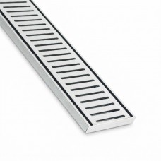SILVER ALUMINIUM LINEAR DRAIN 100mm x 14mm CODE# LFGNXT14