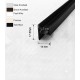FACE FIT SINGLE BOTTOM TRACK 6.5 METRES (PAINTED) - CODE# FSBTP