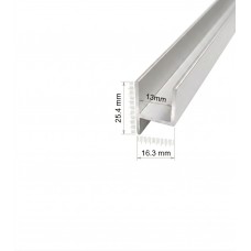 FACE FIT SINGLE TOP TRACK 6.5 METRES (MILL) - CODE# FSTTM FACE FIT SINGLE TOP TRACK 6.5 METRES (MILL) - CODE# FSTTM