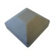 PLASTIC 50 x 50mm SQUARE CAP HOLLOW SILVER - CODE# HPCAPSS