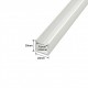 ALUMINIUM CHANNEL WHITE 20 x 20 x 1.6mm CODE: CH20201W